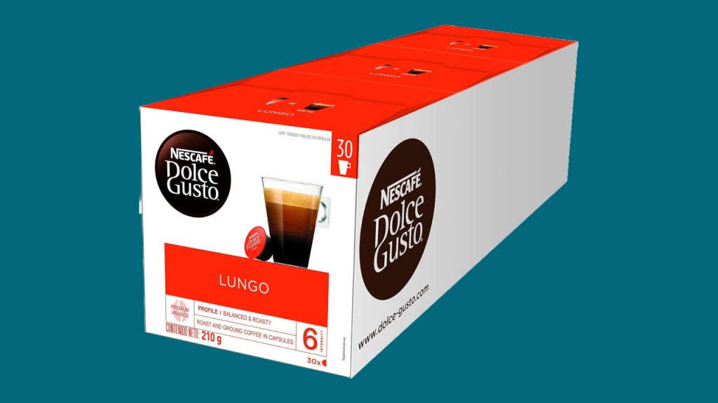 Pack de 3 x 30 capsules Nescafé Dolce Gusto Lungo