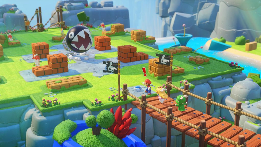 image de gameplay du jeu vidéo Mario + The Lapins Crétins Kingdom Battle